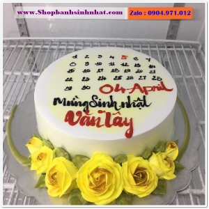 Bánh Sinh Nhật Cuốn Lịch - CL55
